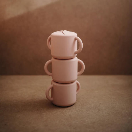 Mushie Snackbecher, Blush, aus Silikon, BPA-frei
