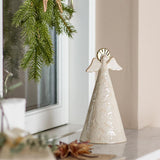 Bloomingville Liza Engel Figur, Natur, Steingut 20 cm Weihnachtsdeko