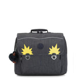 Kipling INIKO, mittelgroße Schultasche, Marine Navy (blau), Schulrucksack mit gepolsterten Trägern