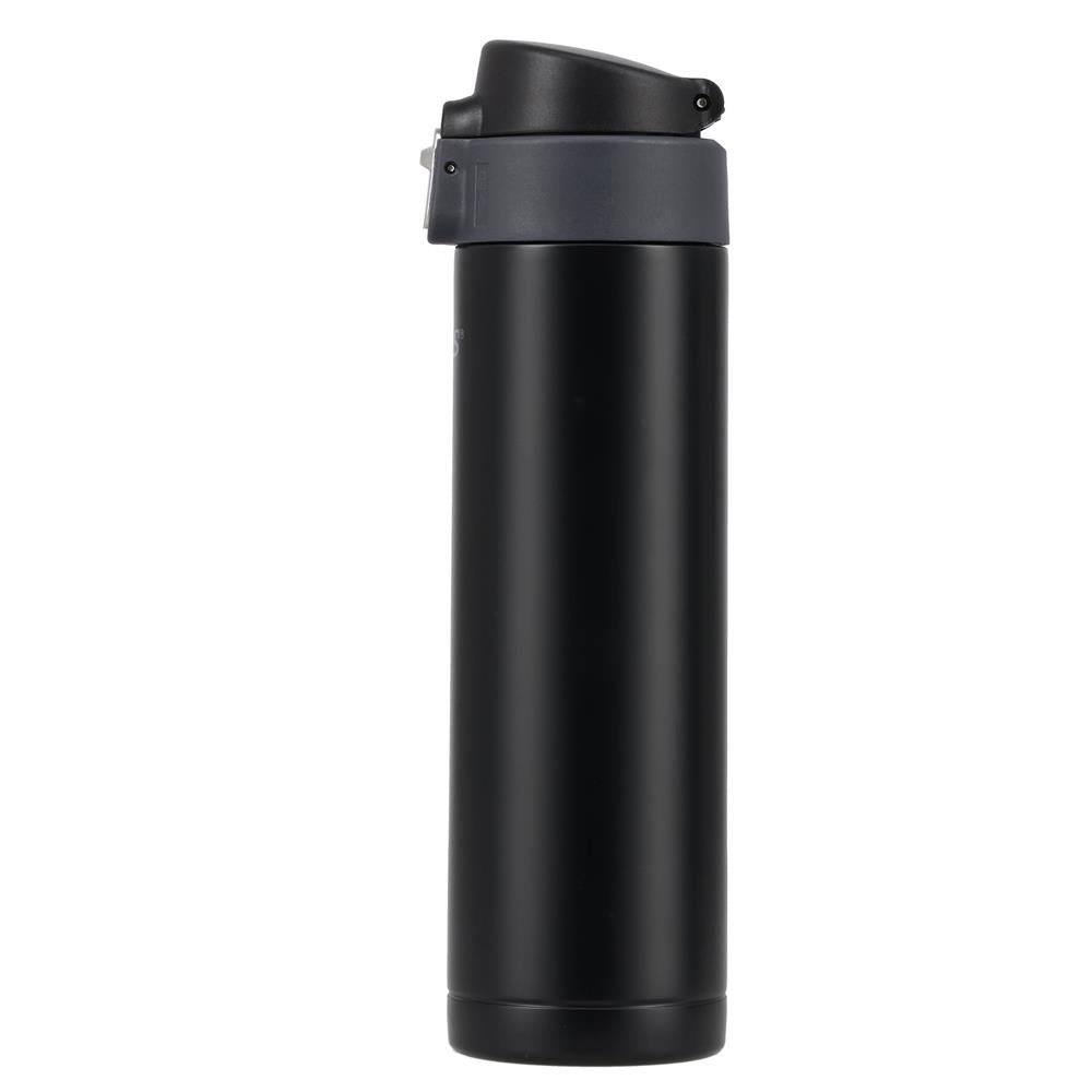 NILS Thermobecher 500 ml Edelstahl schwarz auslaufsicher für Camping Reisen Alltag