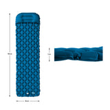 NILS CAMP Campingmatte leicht in türkis mit Luftpumpe Outdoor Trekking Reisen