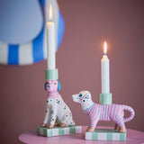 Bloomingville Doglie Kerzenhalter Rose Steingut 2er Set