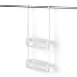 Umbra Flex Duschablage, Duschregal ohne Bohren, Duschcaddy, Duschdiener, in Weiß