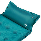 NILS CAMP selbstaufblasende Campingmatte 188 cm meerblau mit Kissen Isomatte Outdoor