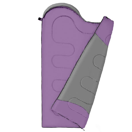 NILS CAMP Schlafsack Größe M Grau-Violett - Mumienschlafsack für Outdoor, Trekking & Camping