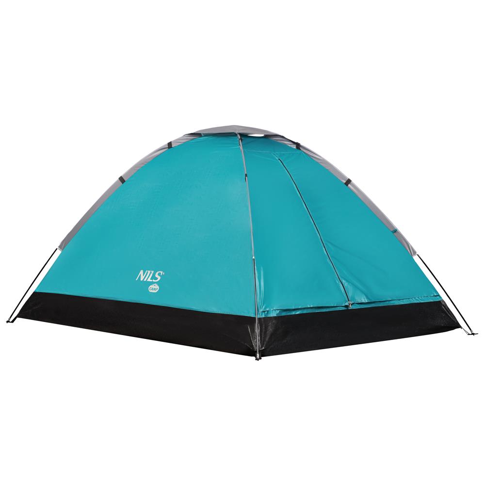 NILS CAMP Zelt für 2 Personen in Blau - kompaktes Campingzelt für Outdoor, Trekking, Festival & Reisen