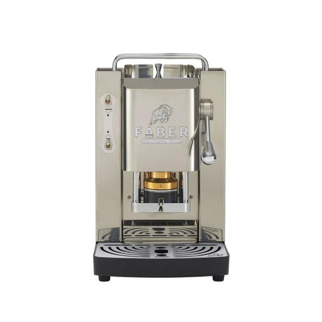 Faber Pro Deluxe Inox Glossy Chrom ESE Pad Kaffeemaschine 44 mm