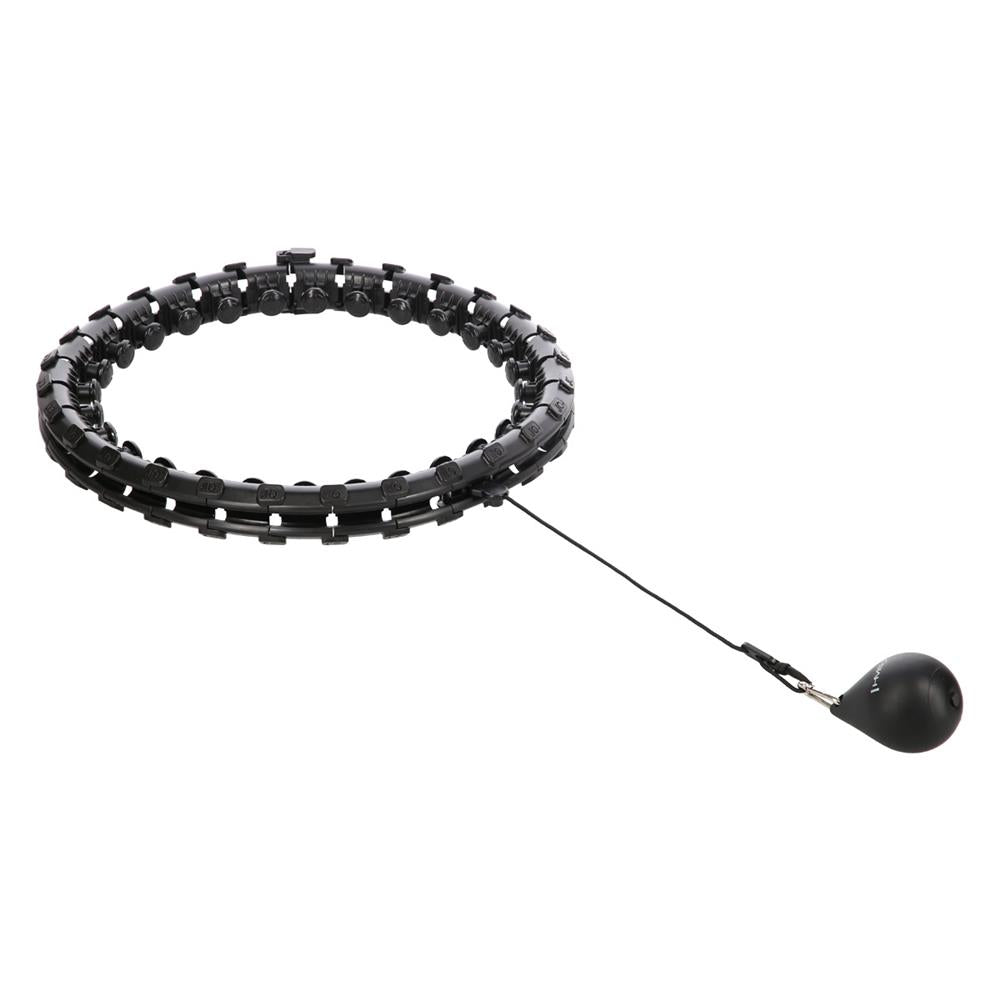 Hula Hoop Reifen Plus Size mit Gewicht und Massagefunktion Schwarz | HMS HHW12