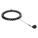 Hula Hoop Reifen Plus Size mit Gewicht und Massagefunktion Schwarz | HMS HHW12