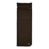 NILS CAMP selbstaufblasende Campingmatte 190 cm in schwarz mit Kissen Isomatte Outdoor Festival