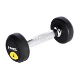 Kurzhantel 2 kg gummiert rund Schwarz | HMS HG PRO