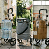 NILS CAMP Einkaufstrolley 45L klappbar grau leicht für Einkauf Reisen Outdoor