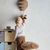 Bloomingville MINI Bertil Pouf bunt - Kinder Sitzhocker mit Stauraum Look weich Wohnzimmer & Kinderzimmer