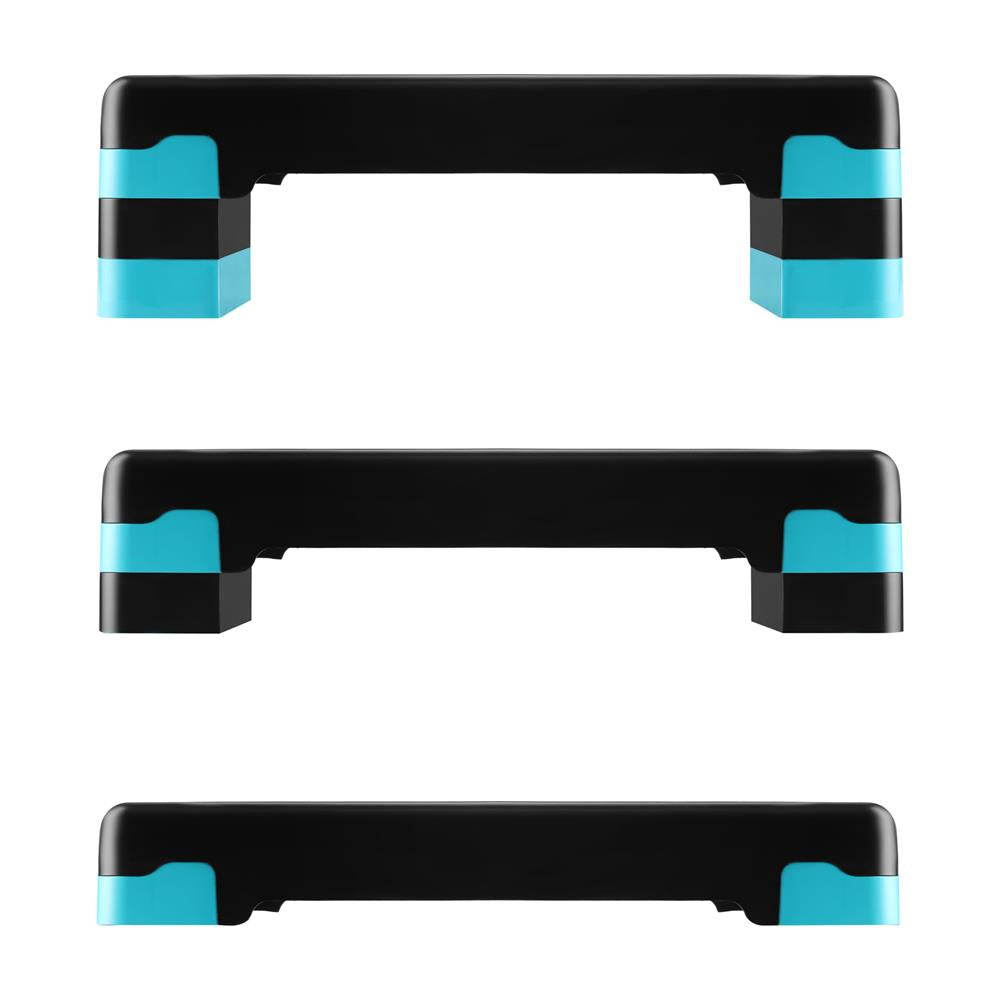 Aerobic Stepper 3-fach höhenverstellbar Schwarz/Mint für Fitness und Workout | HMS AS002