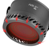 NILS CAMP Camping Kochtopf 1L aus Aluminium - leichter Trekking Topf mit Wärmetauscher & Deckel