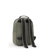 Kipling SEOUL S, Kleiner Rucksack, Green Moss (grün), 14L, mit 11-Zoll-Tabletfach