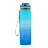 NILS CAMP Trinkflasche Tritan 950 ml blau mit Fruchteinsatz für Sport Outdoor