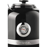 Ariete Moderna Wasserkocher, Schwarz, 1,7L, Edelstahlgehäuse, 2000W, Modernes Design