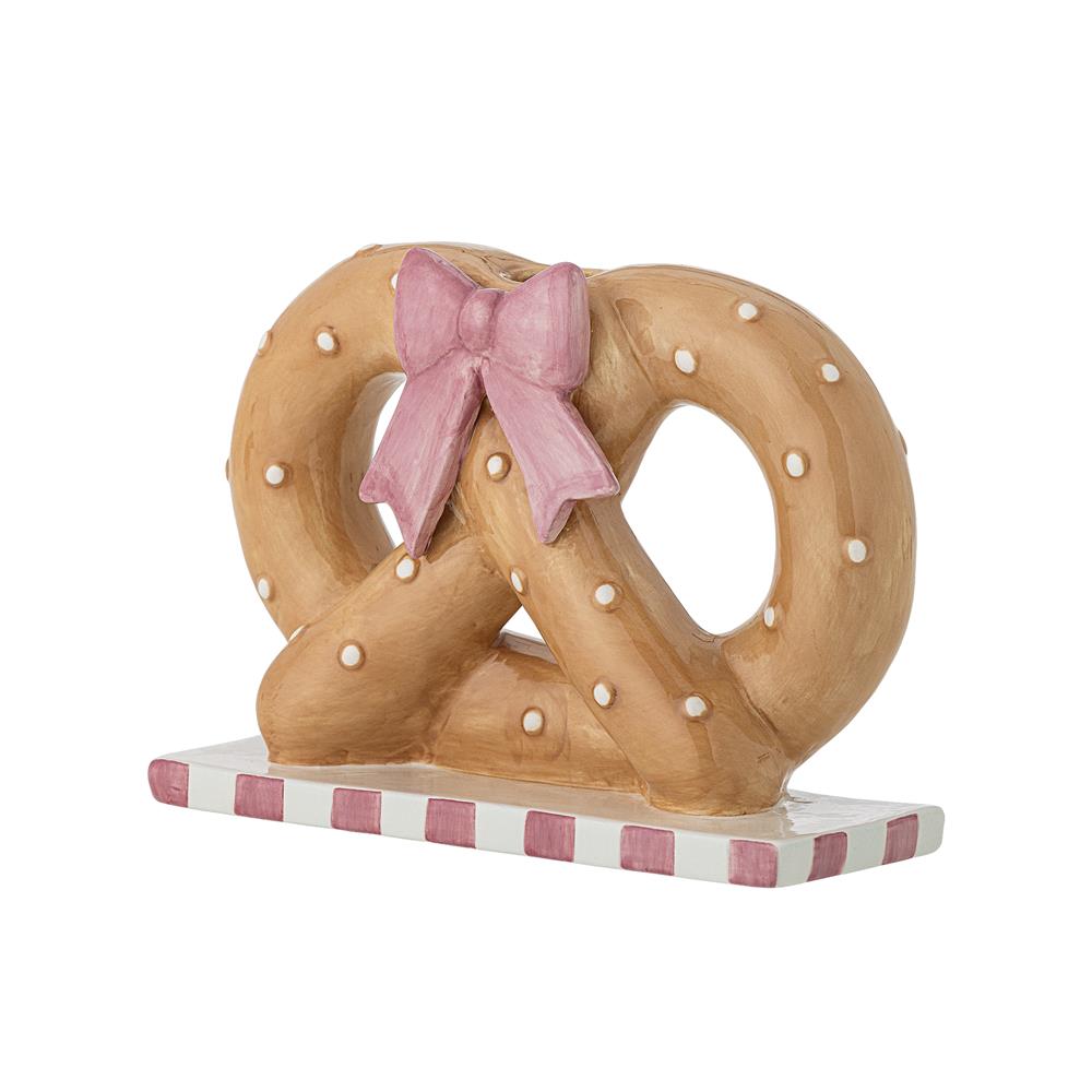 Bloomingville Pretzie Kerzenhalter Braun Keramik Brezel Weihnachtsdeko