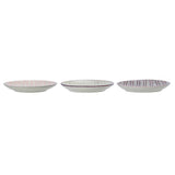 Bloomingville Maya Teller 3er Set 22cm aus Keramik im dänischen Design