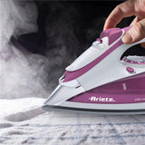Ariete Steam Iron Dampfbügeleisen, Violett, Edelstahlsohle, Vertikaldampf, 2200W