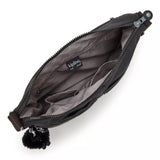 Kipling IZELLAH, mittelgroße Schultertasche, Black Noir (schwarz), Umhängetasche mit viel Stauraum
