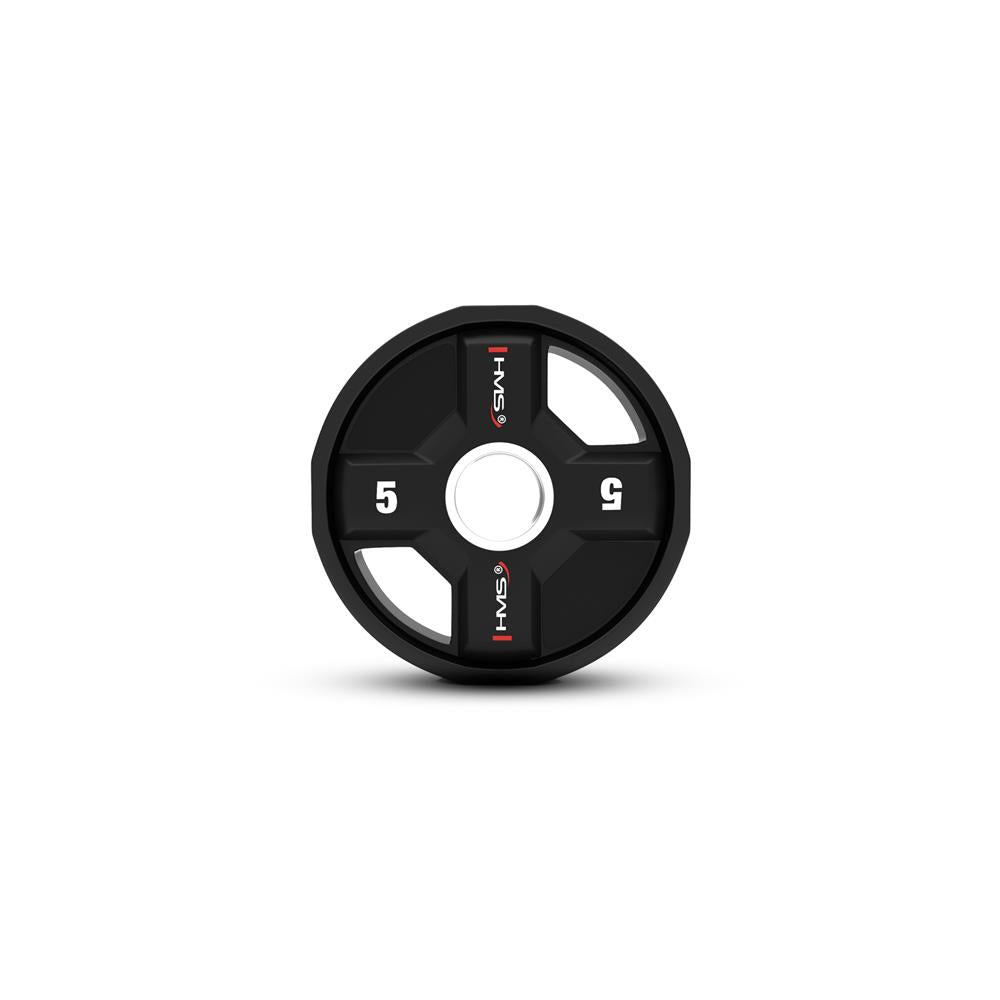 Hantelscheibe 5 kg Gewichtsscheibe 50 mm Polyurethan | HMS TPC05