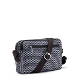 Kipling ABANU M, Mittelgroße Umhängetasche, Signature Print (blau), 4L, Schultertasche