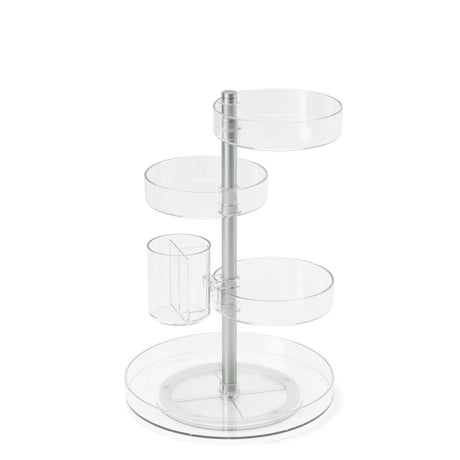 Umbra Pirouette Kosmetik-Organizer Drehbar Transparent Kunststoff 23 x 23 x 35 cm