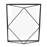 Umbra Prisma Geometrischer Bilderrahmen 30x25 cm Schwarz Moderner stylischer Fotorahmen zum Aufhängen oder Aufstellen