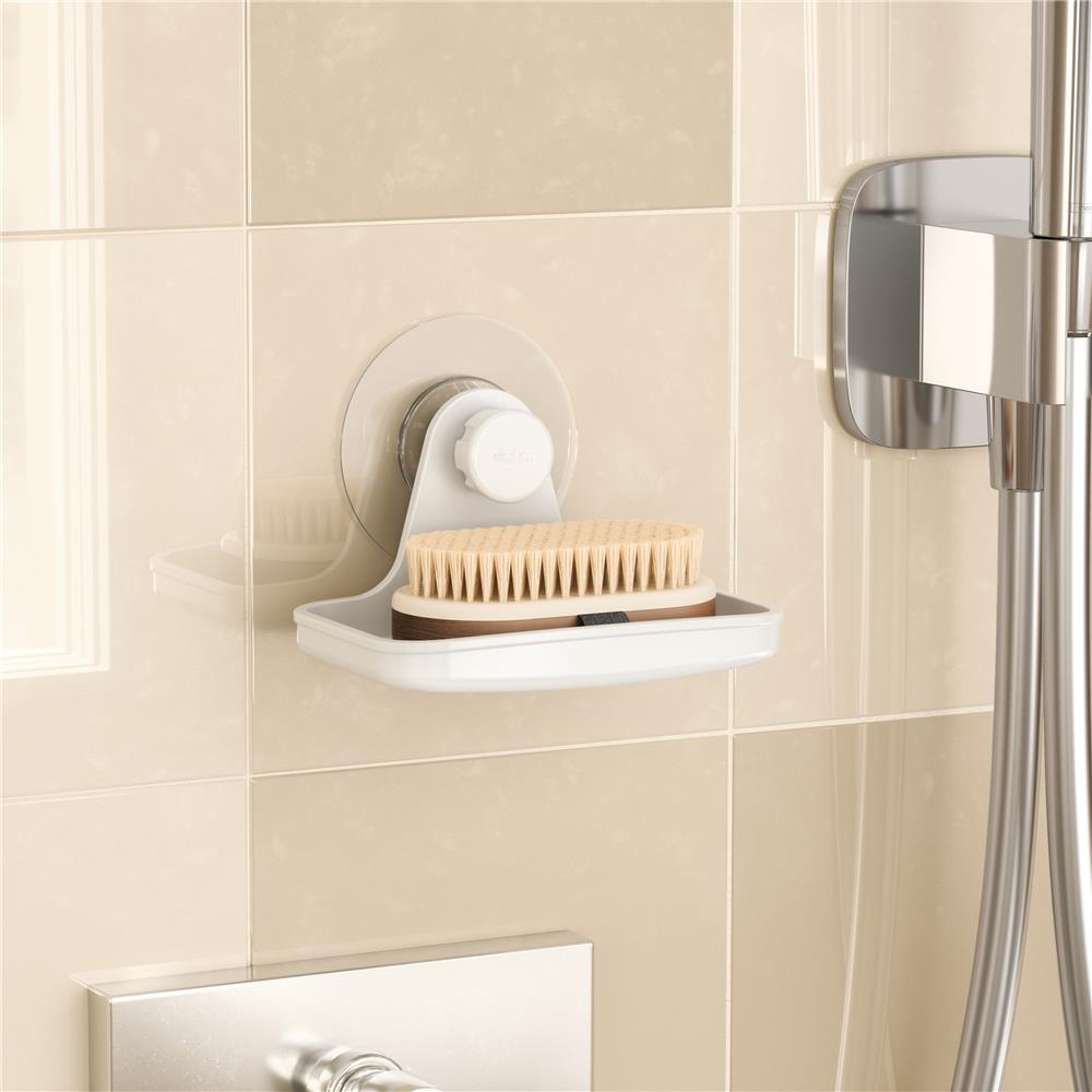 Umbra Flex Seifenschale zum Kleben in Weiß, rostfrei und ohne Bohren