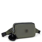 Kipling ABANU MULTI, 2-in-1-Crossbody- und Bauchtasche, Green Moss (grün), Schultertasche