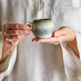 Bloomingville Paula Espressotasse Grau Steingut D7xH6 cm – reaktive Mini-Tasse