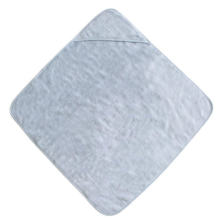 Mushie Baby-Kapuzenhandtuch, Baby Blue, aus 100% Bio-Baumwolle
