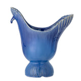 Bloomingville Wylie Vase Pfau Steingut blau L26xH29xB15 cm