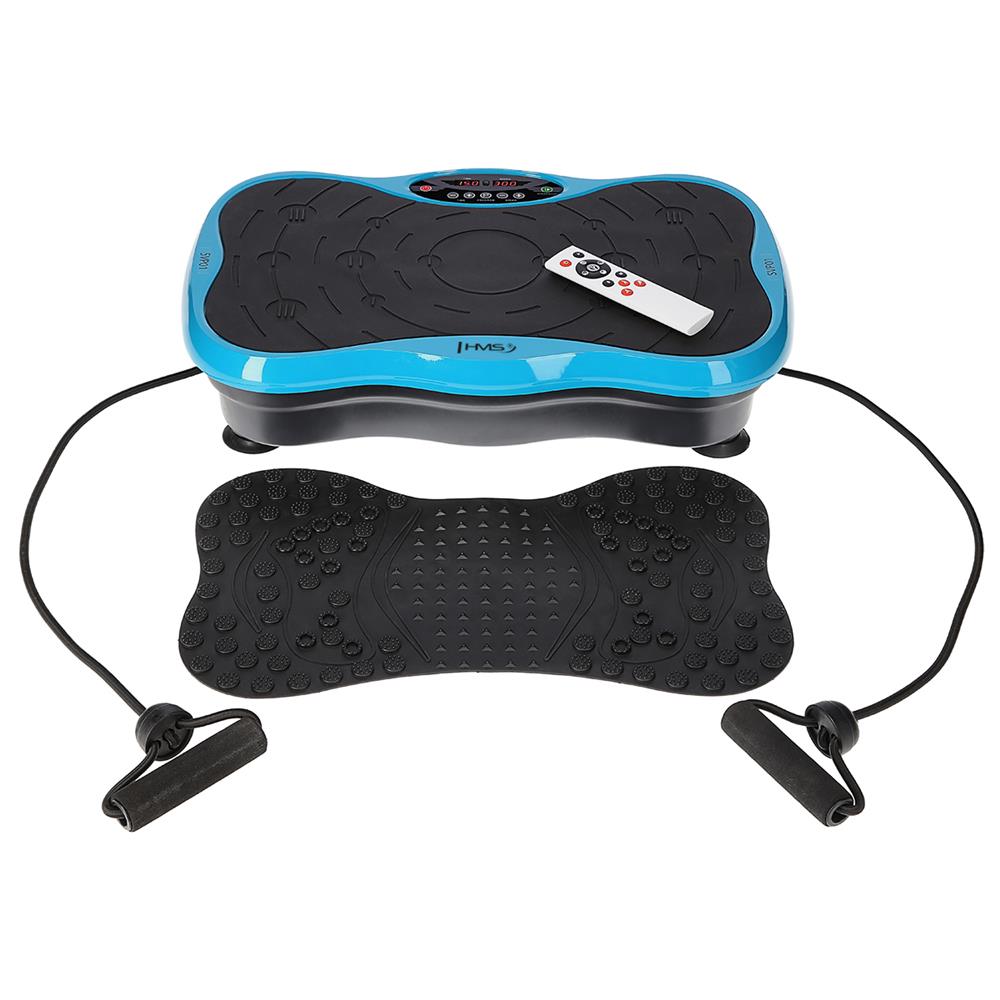 Vibrationsplatte mit Trainingsbändern 150 kg Blau/Schwarz | HMS SVP01
