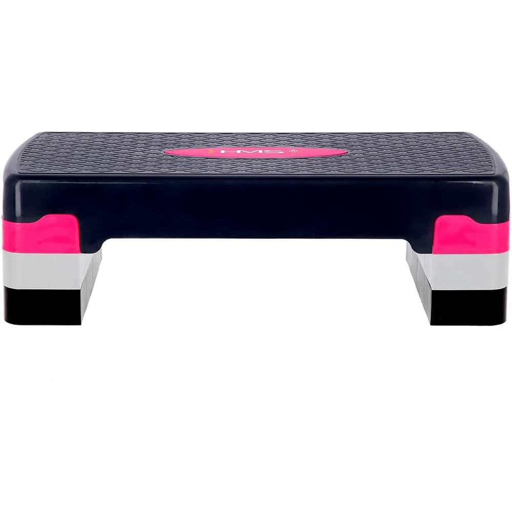 Aerobic Stepper 3-fach höhenverstellbar Schwarz/Pink für Fitness und Workout | HMS AS002