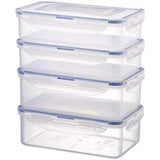 LocknLock Frischhaltedosen 4er Set, 2 x 0,8 L + 2 x 1 L, BPA-frei, Auslaufsicher
