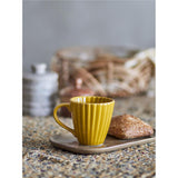 Bloomingville Latina Becher, Gelb, Steingut, 220 ml, Tasse, dänisches Design
