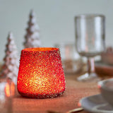 Bloomingville Filiz Teelichthalter – Gold, aus recyceltem Glas mit Mosaikfinish