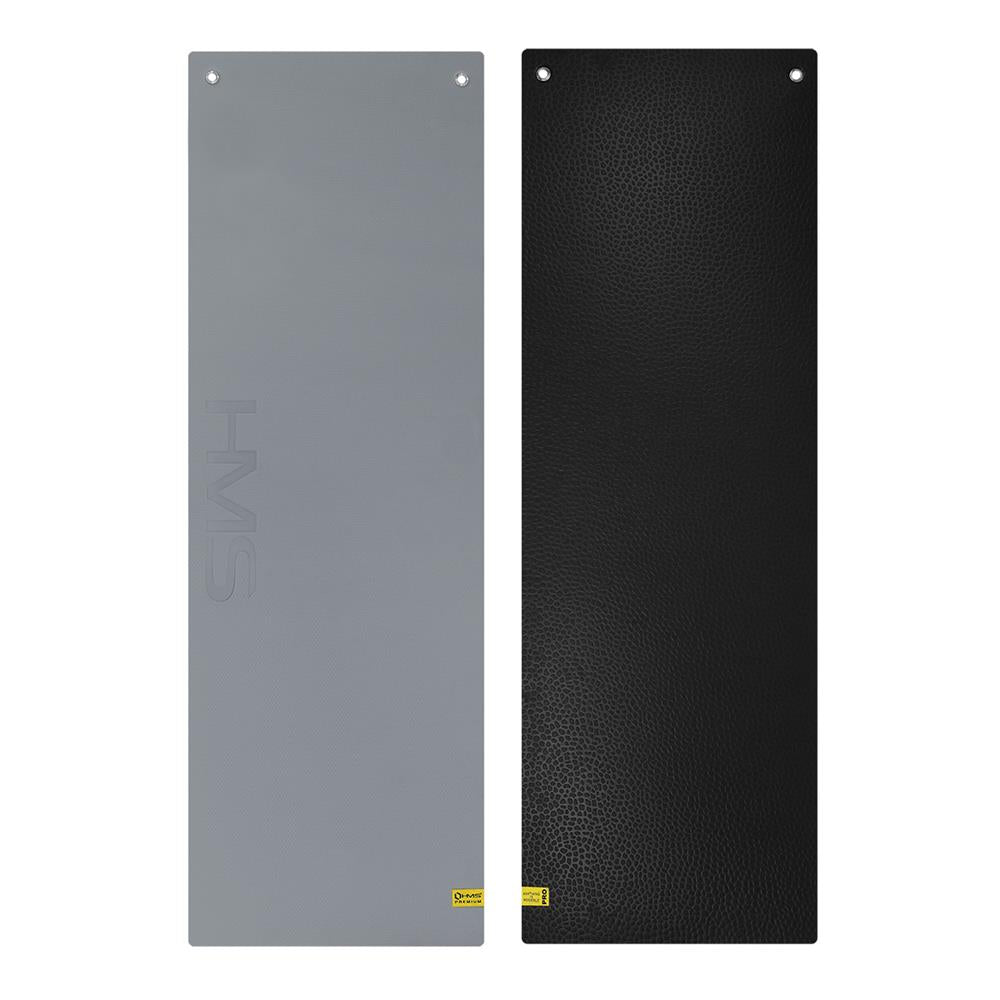 HMS Premium MFK03 Fitnessmatte 180x60 cm 15 mm Grau/Schwarz