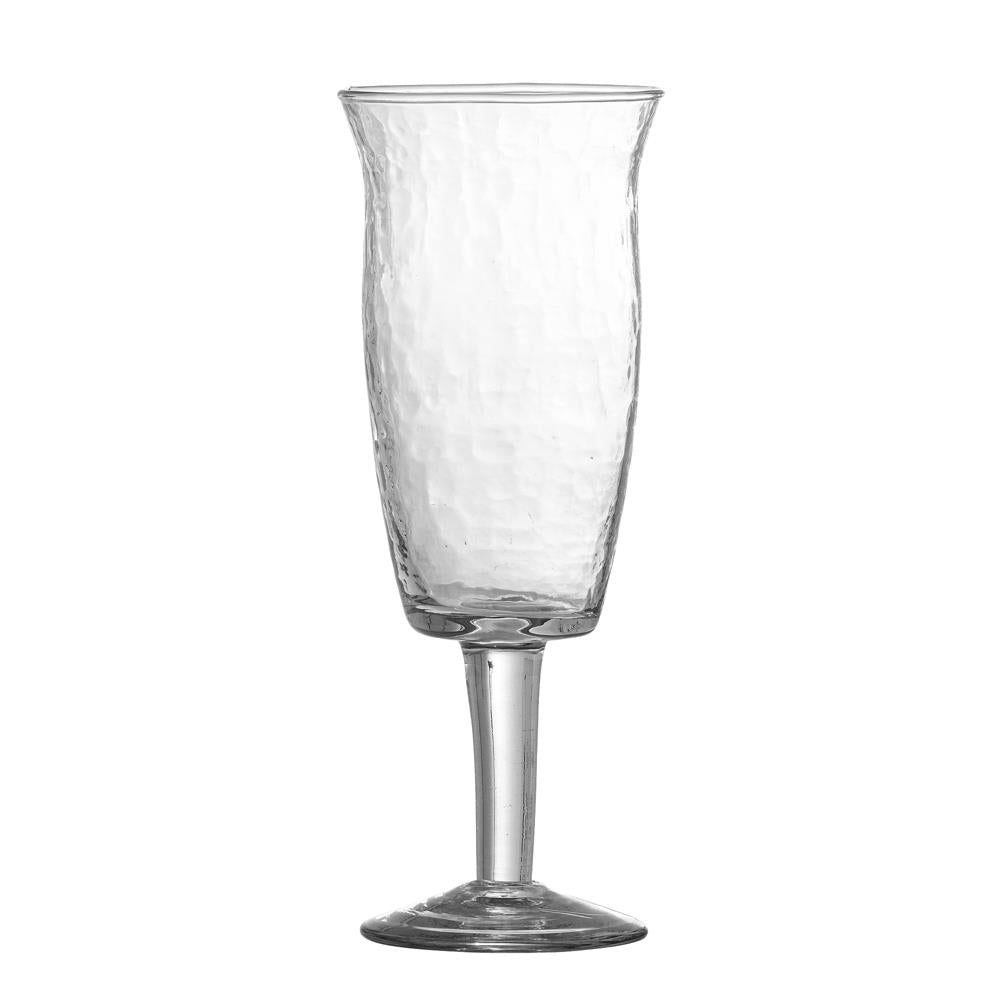 Bloomingville Asha Weinglas Klar Recyceltes Glas D7,5xH20 cm 4er Set – elegantes Weinglas