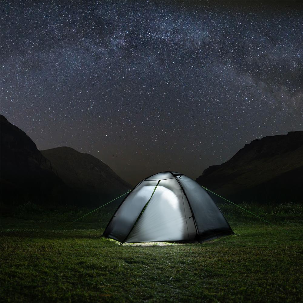 NILS CAMP Explorer Zelt für 3 Personen in Grau - leichtes Trekkingzelt für Camping, Berge & Outdoor