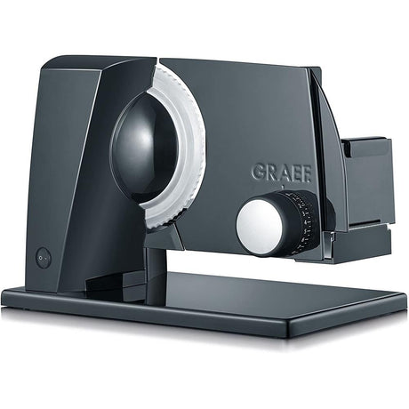 GRAEF Allesschneider SlicedKitchen S11002 schwarz Edelstahl-Wellenschliffmesser und Kindersicherung