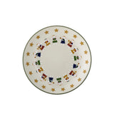Bloomingville Peo Teller Natur Steingut 4er Set Weihnachtsteller 16 cm