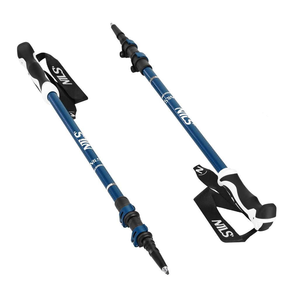 NILS Trekkingstöcke TK8601 Aluminium Wanderstöcke Blau