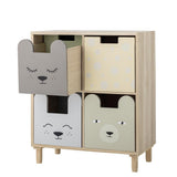 Bloomingville MINI Calle Bücherregal bunt - Kinderregal mit Schubladen aus Holz für Kinderzimmer