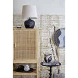 Bloomingville Anka Beistelltisch mit geschwungenem Bein, in Schwarz, aus Aluminium - 38xH56 cm