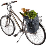 deuter Mainhattan, Fahrradtasche, graphite-shale (grau), 17L+10L, mit Bagfix-Halterung und Laptopfach