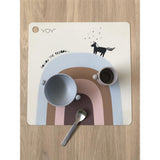 OYOY Mini - Platzdeckchen, Follow the Rainbow, Tischset aus Silikon